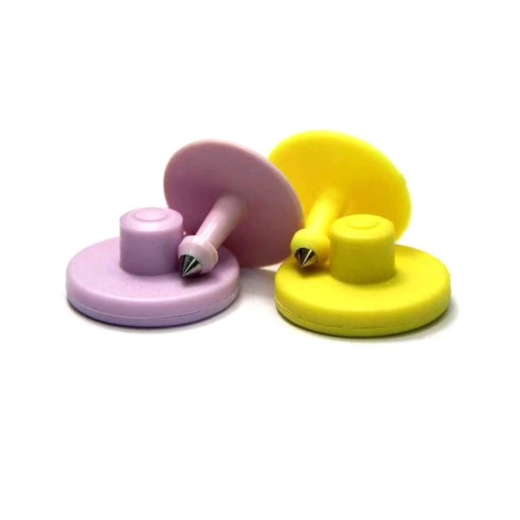 Anti-Shedding Round RFID Ear Tags for Pig Farm Herd Identification