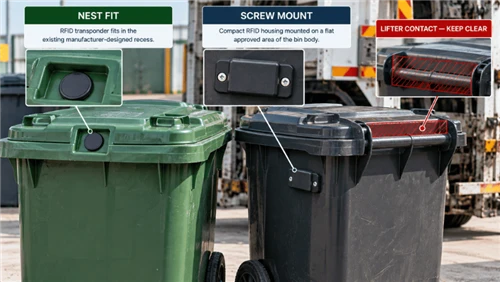 How To Retrofit RFID Waste Bin Tags: Mounting, Lift-Cycle Testing And Tag Rep...
