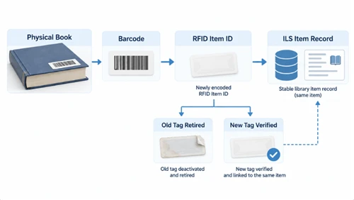 Library RFID Tag Replacement: Restore Item Records Without Breaking Circulation