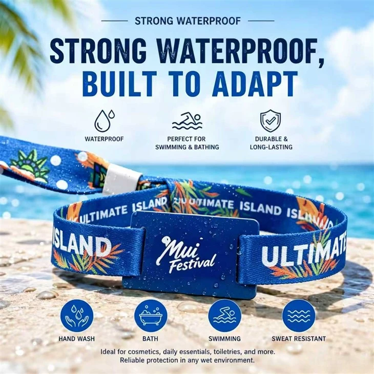 Strong waterproof wristband