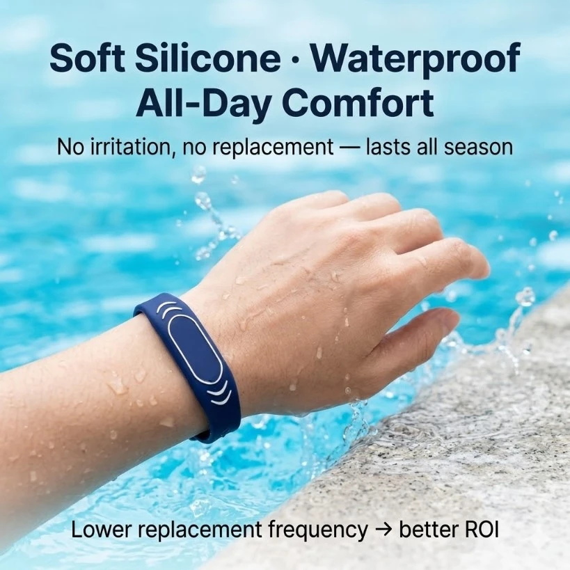 waterproof silicone wristband waterproof silicone wristband